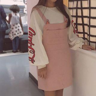 Cat Ear Detailed Pinafore Dress