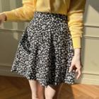 Inset Shorts Floral Sway Miniskirt