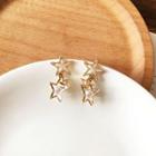 Star Faux Crystal Dangle Earring Stud Earrings - 1 Pr - Star - Gold - One Size