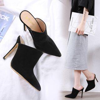 Pointed Stiletto Heel Mules