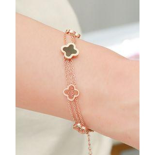 Clover Multi-strand Chain Bracelet