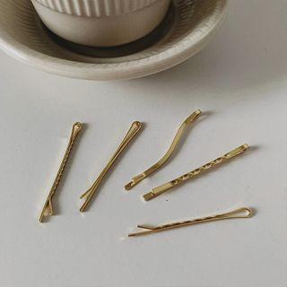 Set Of 5: Hair Pin 1 Set Of 5 Pcs - Hair Clip - One Size