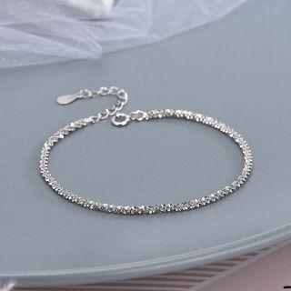 925 Sterling Silver Bracelet Brs149 - One Size