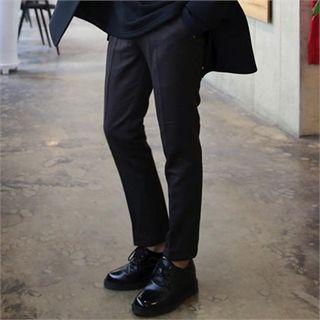 Fleece-lined Dress Pants In 2 Type