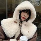 Chenille Hooded Capelet