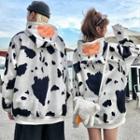 Couple Matching Cow Print Hoodie