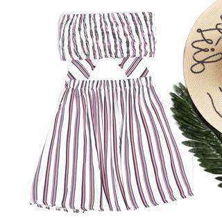 Set: Tie Back Bandeau Top + Skirt