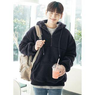 Sherpa-fleece Anorak Hoodie