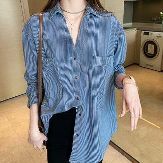 Striped Shirt Medium Blue - One Size