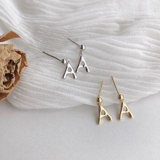 Letter A Ear Stud