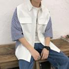 Oversize 3/4-sleeve Shirt