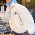 Lettering Hoodie / Puffy Zipped Jacket