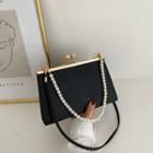 Faux Pearl Strap Shoulder Bag