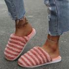Striped Fleece Slippers