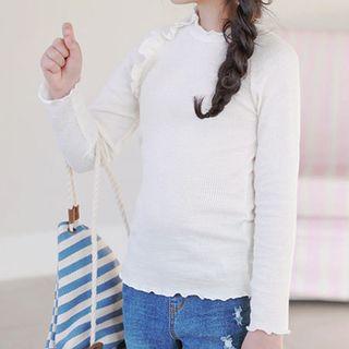 Family Matching Long-sleeve Ruffled Top