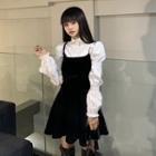 Puff Sleeve Shirt / Strappy A-line Dress