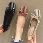 Striped Knit Flats