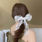 Lace Bow Hair Clip White - One Size