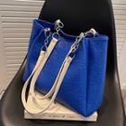 Faux Leather Embossed Tote Bag