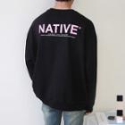 Native Printed Oversized Sweatshirt
