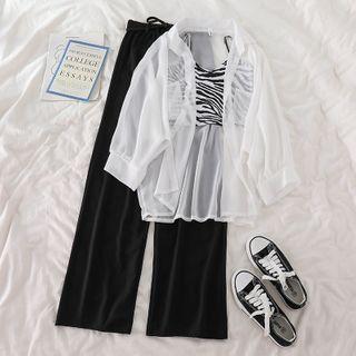 Light Jacket / Wide Leg Pants