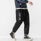 Patched Drawstring-cuff Pants