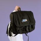 Embroidered Flap Backpack Black - One Size