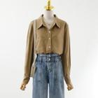 Pocket Detail Shirt / Wide Leg Jeans