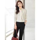 Tie-neck Blouse / Straight Leg Dress Pants / A-line Skirt