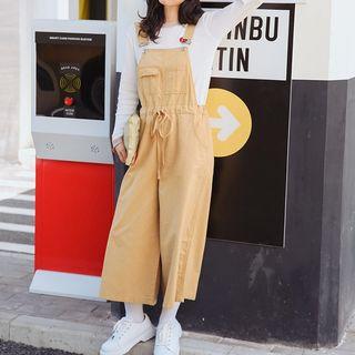 Drawstring Wide-leg Jumper Pants