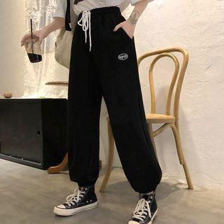 Letter Harem Jogger Pants