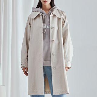 Letter Embroidered Single-breasted Jacket