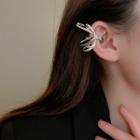 Bow Alloy Cuff Earring 1 Pc - Right Ear - Silver - One Size