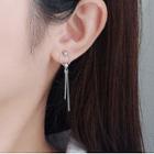 Sterling Silver Geometric Dangle Earring 1 Pair - Stud Earrings - Silver - One Size