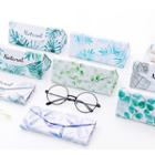 Leaf Print Glasses Case