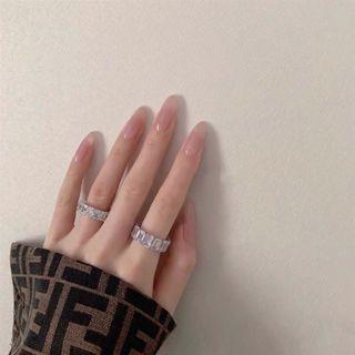 Pointed Faux Nail Tip 315 - Glue - Pink - One Size