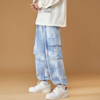 Tie-dyed Cargo Joggers