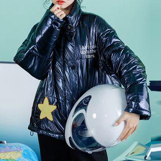 Star & Moon Patch Padded Jacket