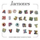 Two-tone Alphabet Brooch
