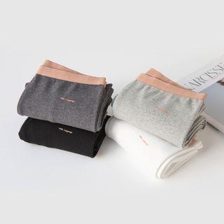 Plain Leggings Dark Gray - One Size