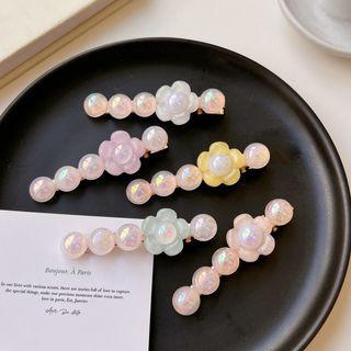 Floral Bead Hair Clip