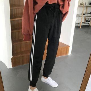 Striped Fleece Lined Sweatpants