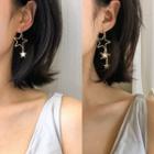 Star Dangle Earring Silver Needle - As Shown In Figure - One Size