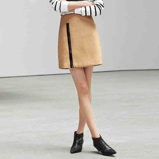Side-zip A-line Skirt