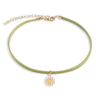 Alloy Daisy Pendant Choker