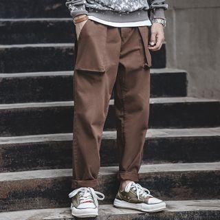 Pocket-detail Straight-leg Pants