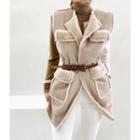 Open Long Faux-shearling Vest