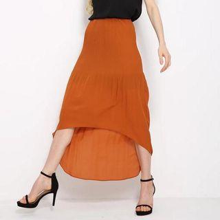 Dip-back Chiffon Skirt