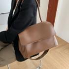 Flap Crossbody Bag Dark Brown - One Size