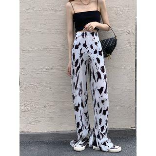 High-waist Print Pants As Shown In Figure - One Size
